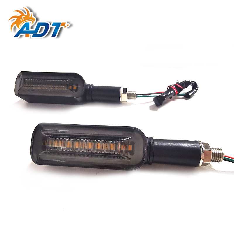  ADT new design red and yellow 100% error free motorcycle dynamic turn signal light